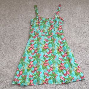 Matilda Jane Floral Dress in Green and Pink
